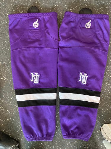 Niagara University Purple Game Socks