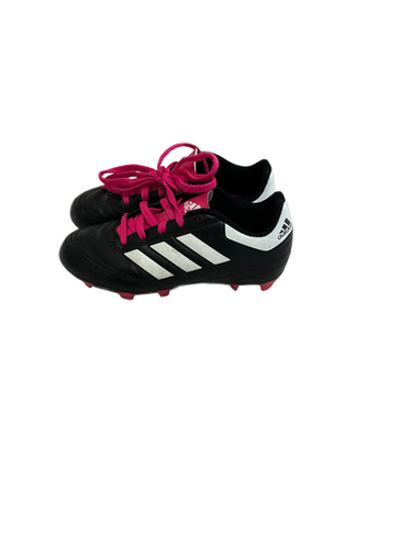 Used Adidas GOLETTO Soccer Cleats Black And Pink Youth 13.0 11692-S000138073