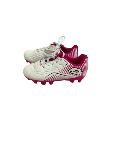 Used Lotto ROMA 700 Soccer Cleats White And Pink Youth 10.0 11692-S000138099
