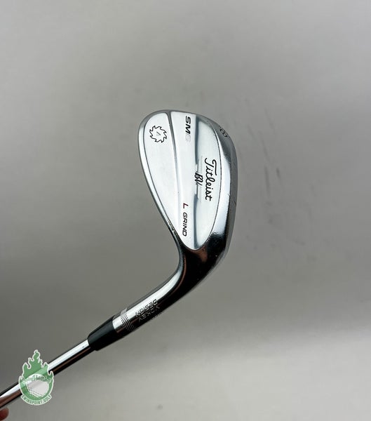 RH Titleist Vokey SM6 Chrome L Grind Wedge 58*-04 Wedge Flex Steel Golf Club
