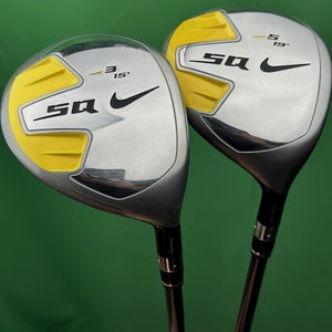 Nike SQ Sasquatch Womens Fairway Wood Set 3W - 15*, 5W - 19* Ladies Flex RH