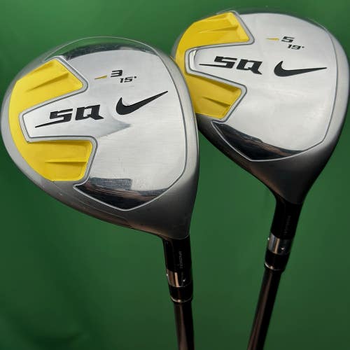 Nike SQ Sasquatch Womens Fairway Wood Set 3W - 15*, 5W - 19* Ladies Flex RH
