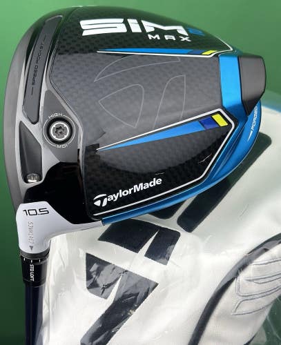 TaylorMade SIM2 MAX Driver LEFT Hand 10.5* Regular Ventus Blue 5R LH MINT!