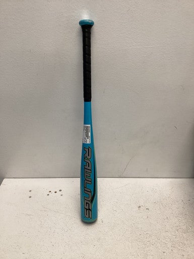 Used Rawlings RAPTOR BB/SB T-Ball Bat Teal 24" 11443-S000195895