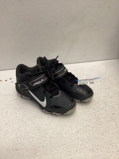 Used Nike TROUT BB/SB Cleats Black Junior 02.5 11443-S000195893