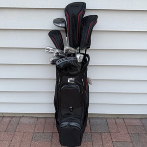 Cobra Air-X 2 Senior Lite Flex Golf Set 2023 Driver Woods Hybrid Irons Putter