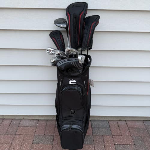 Cobra Air-X 2 Senior Lite Flex Golf Set 2023 Driver Woods Hybrid Irons Putter