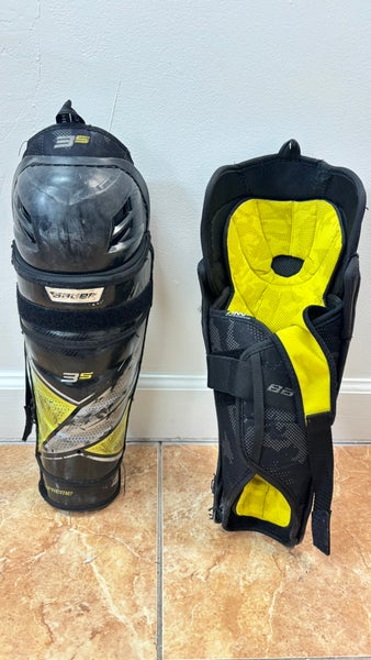 Senior Bauer Supreme 3S 14" Shin Pads (Used)