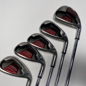 Callaway Big Bertha 2008 Iron Set 5-PW Uniflex Steel Mens RH-Missing 7 iron