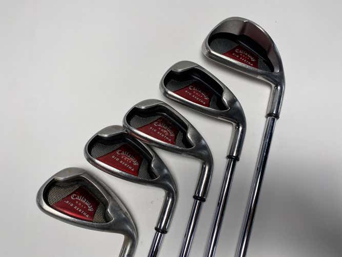 Callaway Big Bertha 2008 Iron Set 5-PW Uniflex Steel Mens RH-Missing 7 iron