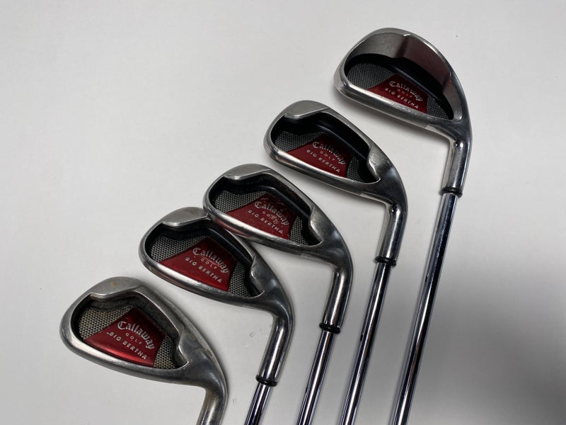 Callaway Big Bertha 2008 Iron Set 5-PW Uniflex Steel Mens RH-Missing 7 iron