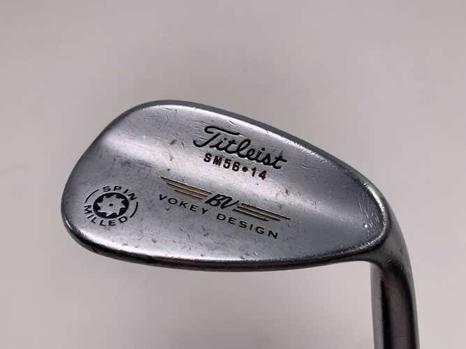 Titleist Vokey Spin Milled Chrome 2009 Sand Wedge SW 56* 14 Wedge Steel Mens RH