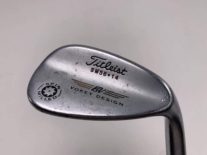 Titleist Vokey Spin Milled Chrome 2009 Sand Wedge SW 56* 14 Wedge Steel Mens RH