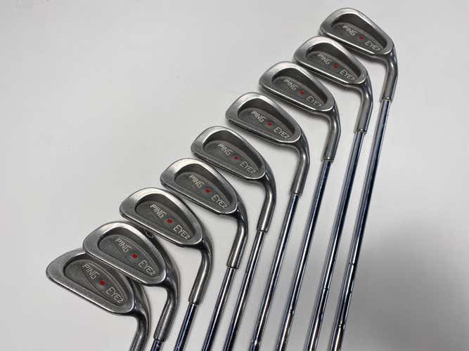 Ping Eye 2 Iron Set 2-PW Red Dot Karsten ZZ-Lite Stiff Steel Mens RH