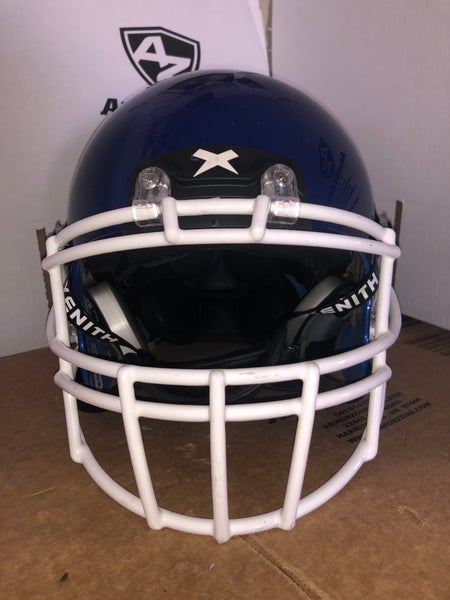 USED XENITH X2E+ ADULT FOOTBALL HELMET - LARGE  - ROYAL BLUE METALLIC