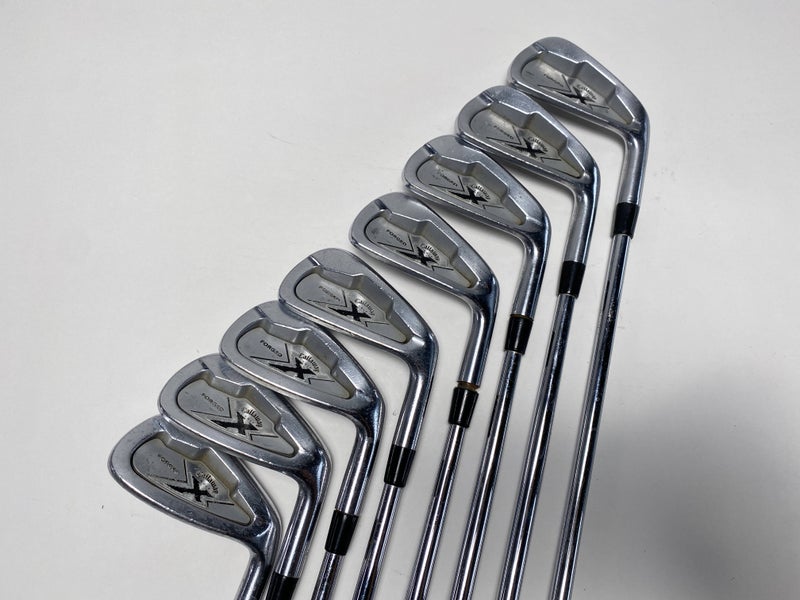Callaway X Forged 2013 Iron Set 3-PW Dynalite Gold SL S300 Stiff Steel Mens RH