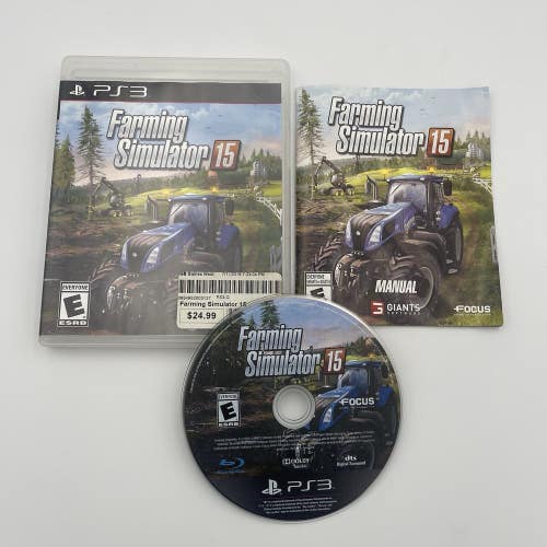 Farming Simulator 15 (Sony PlayStation 3, PS3, 2015) CIB Tested Working