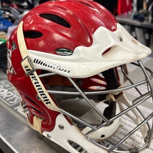 Warrior Venom lacrosse lax player adult senior sr (Used) Red White Helmet