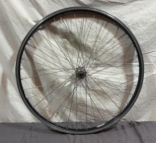 Vintage 36-Spoke Black Aluminum 26" Mountain Bike Front Wheel Maillard Hub
