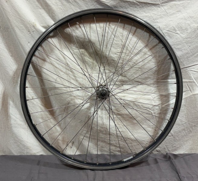 Vintage Alesa 36-Spoke Black Aluminum 26" Mountain Bike Wheelset Maillard Hubs
