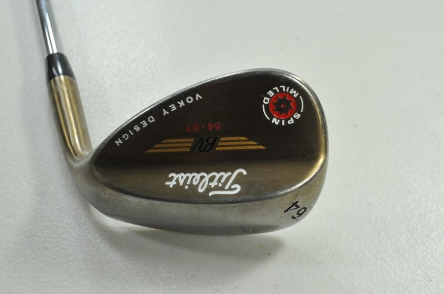 Titleist Vokey Spin Milled Oil Can 64*-07 Wedge Right BV Wedge Steel # 199591