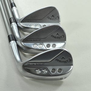 Callaway Jaws Raw Chrome 50*,56*,60* Wedge Set Right Catalyst Graphite # 199398