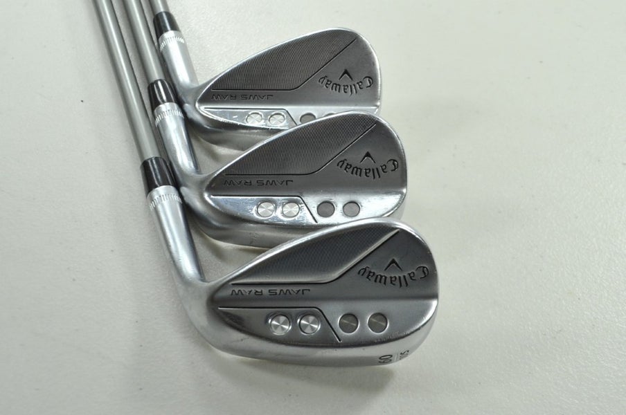Callaway Jaws Raw Chrome 50*,56*,60* Wedge Set Right Catalyst Graphite # 199398