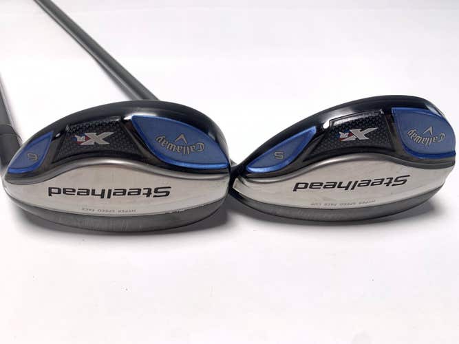 Callaway Steelhead XR 5 & 6 Hybrid Set 25* 28* Ozik Program F15 50g Ladies RH