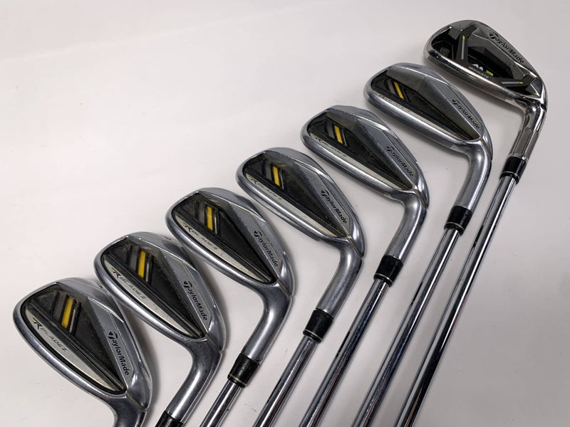 TaylorMade RocketBladez Iron Set 4-PW KBS Tour Stiff Steel Mens RH