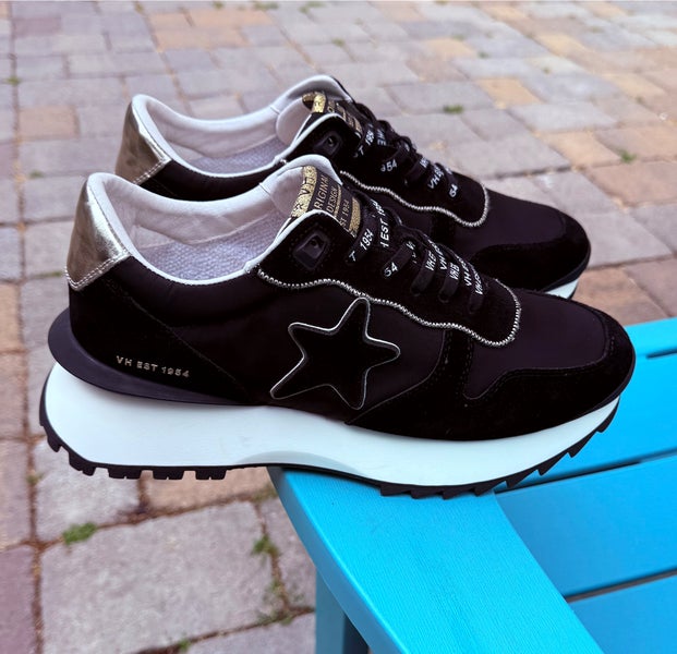 Women's Vintage Havana "Major" Sneakers In Black/Gold Multi - US Size 11 (NWOT)