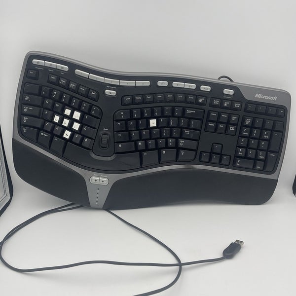 Microsoft Natural Ergonomic Keyboard 4000 v1.0 Model KU-0462 Wired USB - Tested!