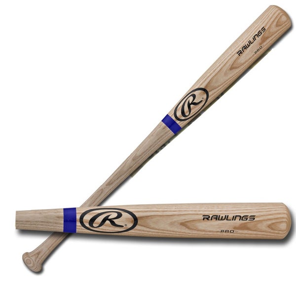 Rawlings | ADIRONDACK PRO Wood Bat | Ash | 34" | Royal Stripe | Autograph Ready | SUPER FAST SHIP