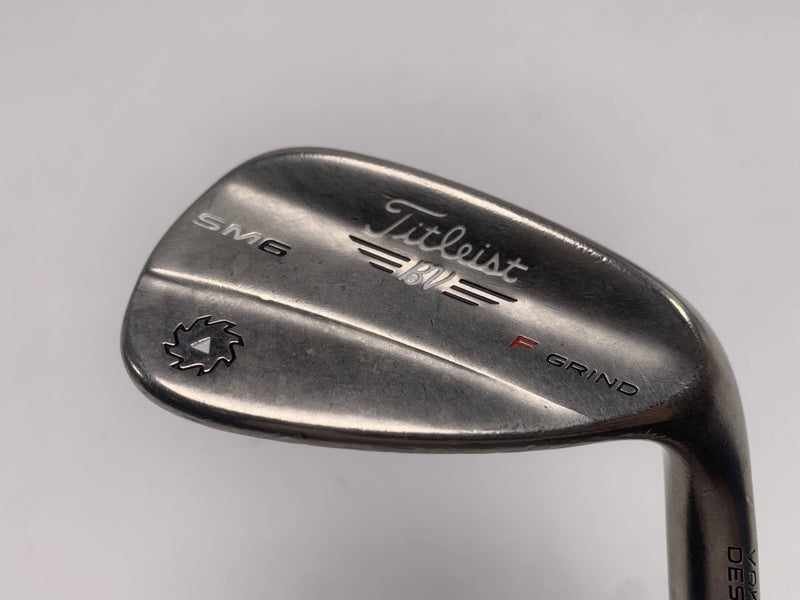 Titleist Vokey SM6 Steel Grey Gap Wedge GW 52* 8 Bounce F-Grind Wedge Mens RH