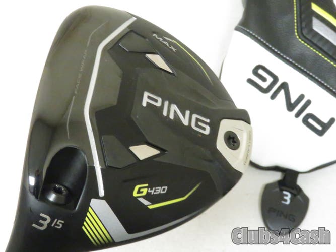 PING G430 Max HL Fairway High Launch 15° 3 Wood Alta Quick 35 SENIOR +Cover LEFT