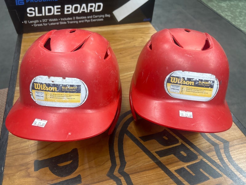 ONE-Wilson Batting Helmet 6 1/8-7 1/2. Red