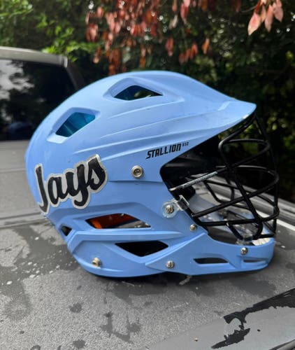 STX Stallion 650 Helmet (Used) Johns Hopkins Baby Blue "JAYS" edition