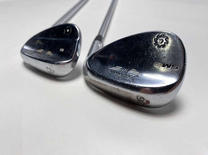 Titleist Vokey SM6 Tour Chrome Wedge Set 52* 12 56* 10 Wedge Steel Mens RH