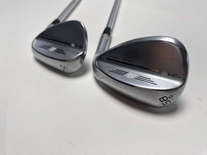 Titleist Vokey SM9 Tour Chrome Wedge Set 52* 8 | 58* 12 NS Pro Regular Mens RH