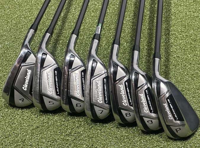 Cleveland Launcher HB Iron Set 4-PW Graphite Miyazaki Regular Flex w/ Covers