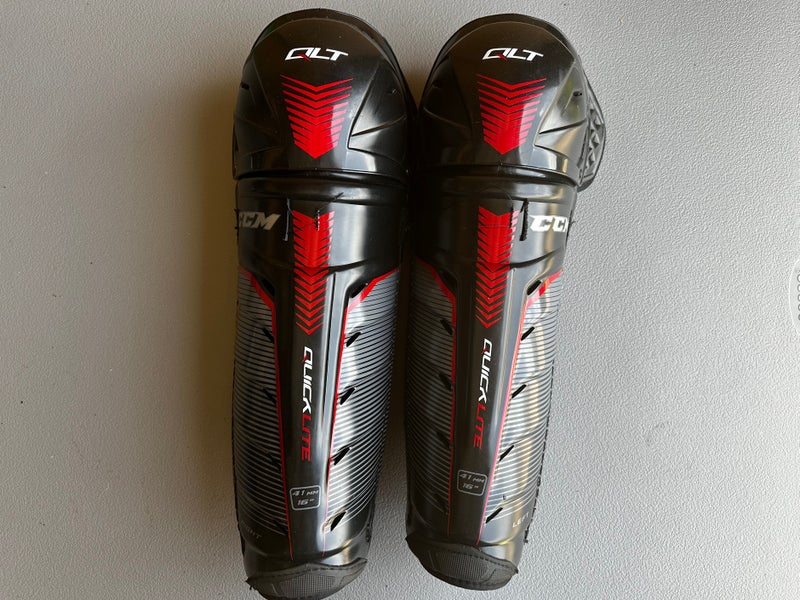 Senior CCM Pro Stock QuickLite 16" Shin Pads (New) HTX3389