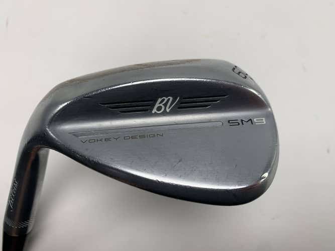 Titleist Vokey SM9 Tour Chrome Lob Wedge LW 60* 8 M-Grind Wedge Steel Mens LH