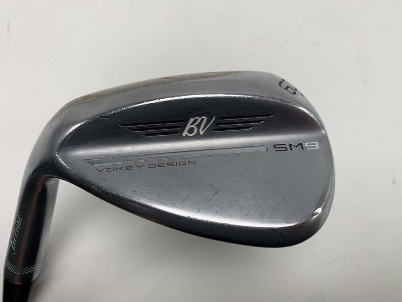 Titleist Vokey SM9 Tour Chrome Lob Wedge LW 60* 8 M-Grind Wedge Steel Mens LH