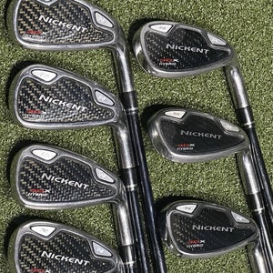 Nickent 3DX Hybrid Iron Set 5-PW, GW Graphite SR2 Speedrated Regular Flex RH