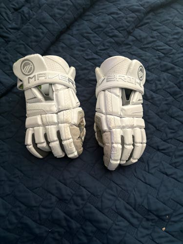 1 Game used Maverick Lacrosse Gloves