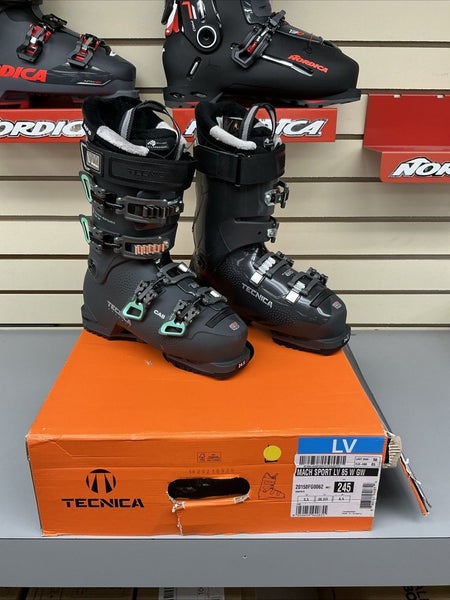 Tecnica Mach Sport LV GW NEW Womens Ski Boots Size 24.5 23/24