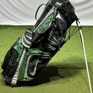 Nike Xtreme Sport Golf Stand Bag 8-Way Divider Lightweight Green/Black/Silver