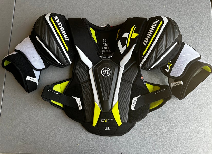 Senior Large Warrior ALPHA LX PRO Shoulder Pads (New) HTX 33902