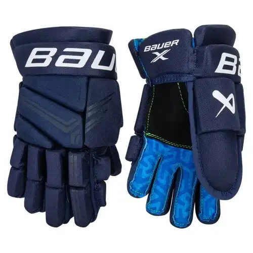 New Bauer X Senior Navy Gloves 13"