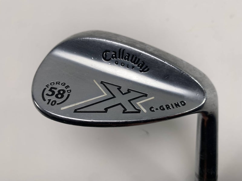 Callaway X Forged Chrome Lob Wedge LW 58* 10 Bounce C-Grind Wedge Steel Mens RH