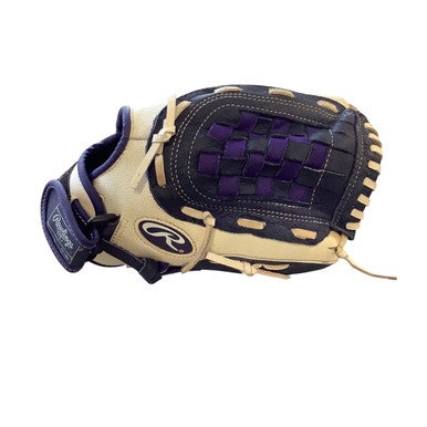 Used Rawlings FAST PITCH BB/SB Glove RH Throw Purple 11 1/2" 11479-S000398712